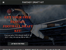 Tablet Screenshot of fantasydraftkit.net